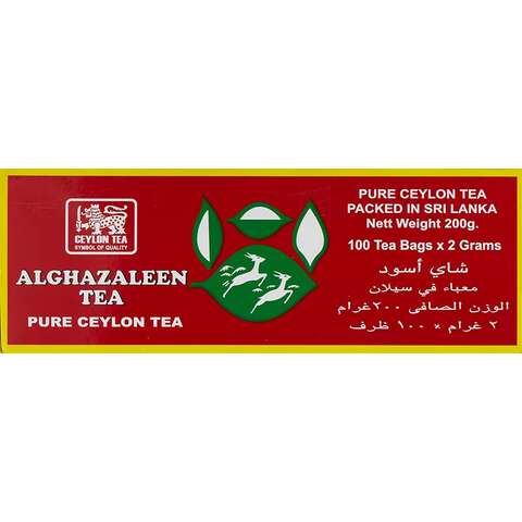 Alghazaleen Pure Ceylon Red 100 Tea Bags