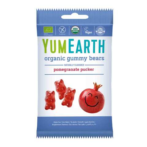 Yumearth Organicgummy Bears Pomegranate Pucker 50g