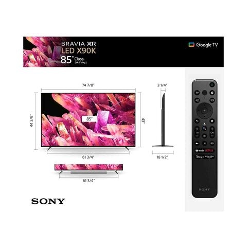 Sony Bravia XR X90K Series 85&quot;inch 4K HDR Smart LED TV XR-85X90K
