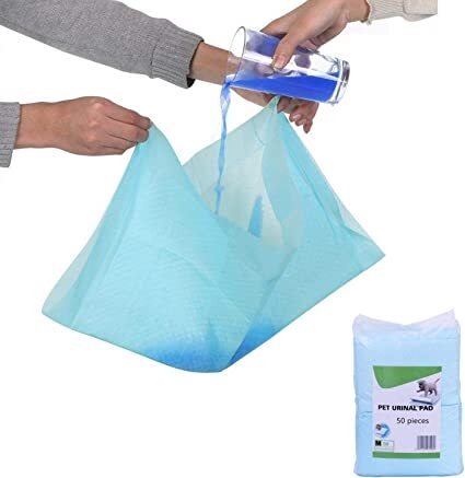 Disposable Absorbent Quick Drying Leak-Proof Pee Pads for Potty Training for Pets, 45x60cm M - 50 Pieces