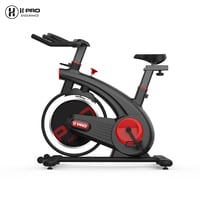 H PRO Magnetic Resistance Indoor Cycling Bike, Belt Drive Stationary Bike, With LCD Monitor &amp; Comfortable Seat Cushion, Exercise Bike For Home Cardio Workout, 10 Kg Flywheel