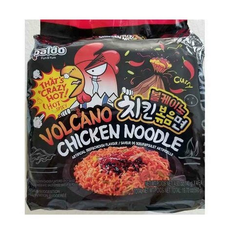 Paldo Volcano Chicken Noodles 140g Pack of 4