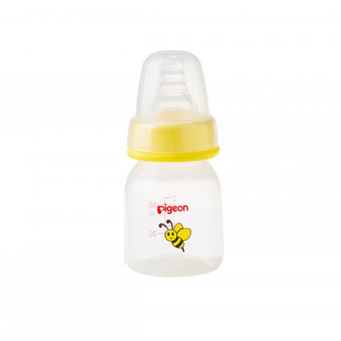 Buy Pigeon Peristaltic Nipple Slim Neck Feeding Bottle 50ml Yellow Online -  Shop Baby Products on Carrefour Saudi Arabia