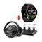Thrustmaster T300RS Gt, Steering Wheel Interchangeable And 3 Pedals, PS4 And PC + Excel Watch Classic-5GPS