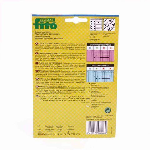 Fito Seeds Marigold Tall Double Mix 4g