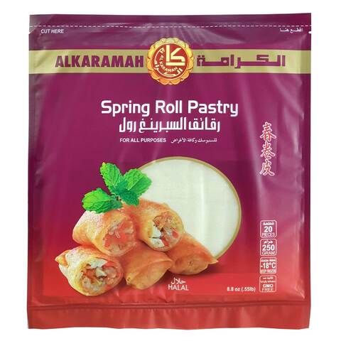 Buy Al Karamah Spring Roll Pastry 250g in Saudi Arabia