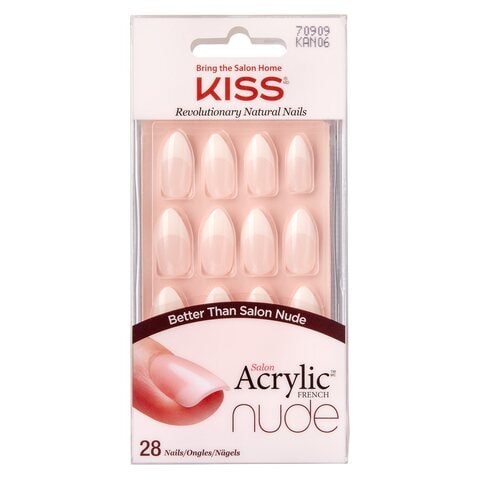 Kiss Salon Revolutionary Acrylic French Nails Nude 2g