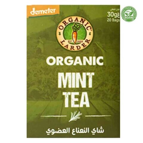 Organic Larder Organic Mint Teabags 1.5g Pack of 20
