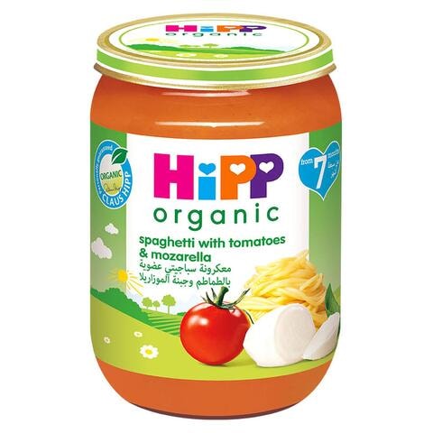 Hipp Organic Spaghetti With Tomatoes And Mozarella Baby Food 190g