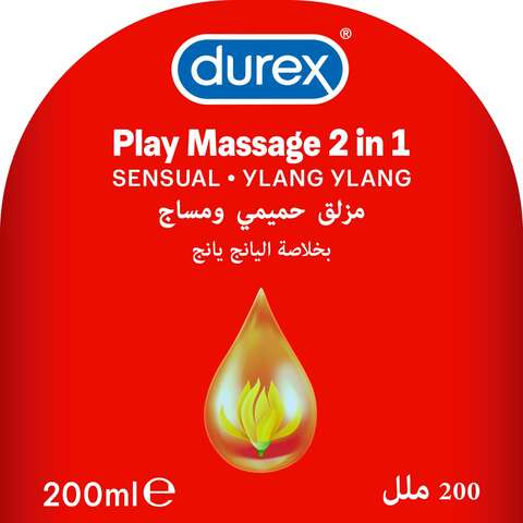 Durex Play Massage 2-In-1 Sensual Gel Red 200ml