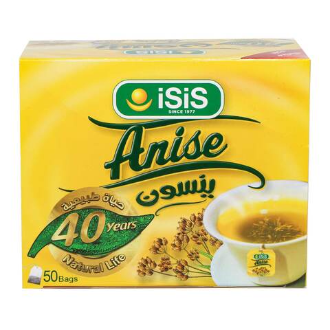 Isis Natural Herbal Egyptian Anise Flavour Tea - 50 Sachets