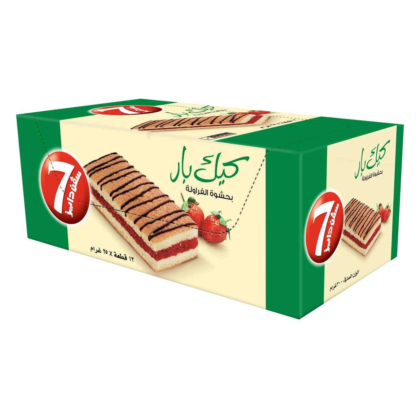 Buy 7 Days Strawberry Cake Bar 25g x Pack of 12 Online Shop Bakery on