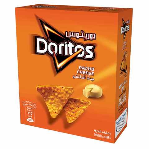 Doritos Nacho Cheese Tortilla Chips 21g Pack of 12