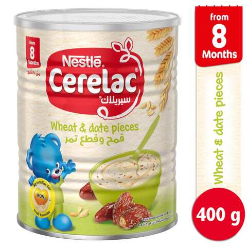 Nestle Cerelac Infant Cereal  Wheat &amp; Date Pieces  400g