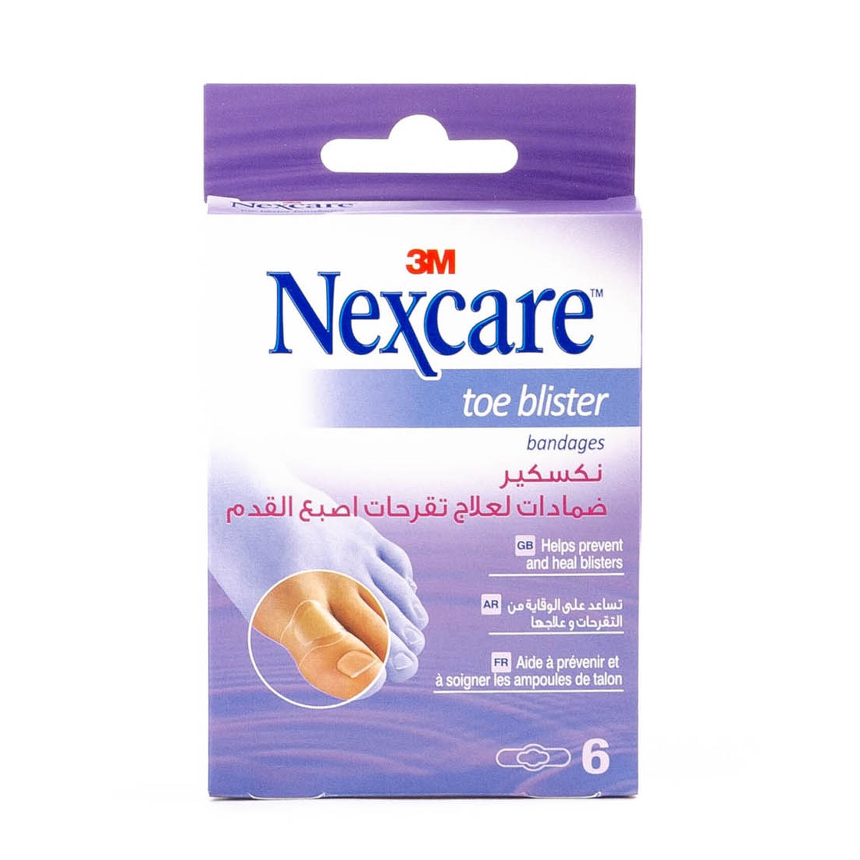Buy Nexcare Toe Blister Bandage 6 Pieces Online Shop Health & Fitness