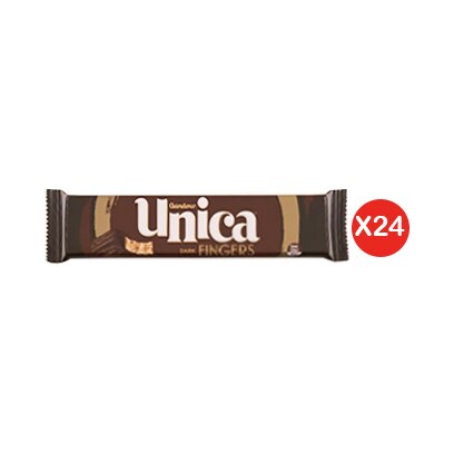 Gandour Unica Wafer Dark Chocolate 2 Fingers 40GR X24