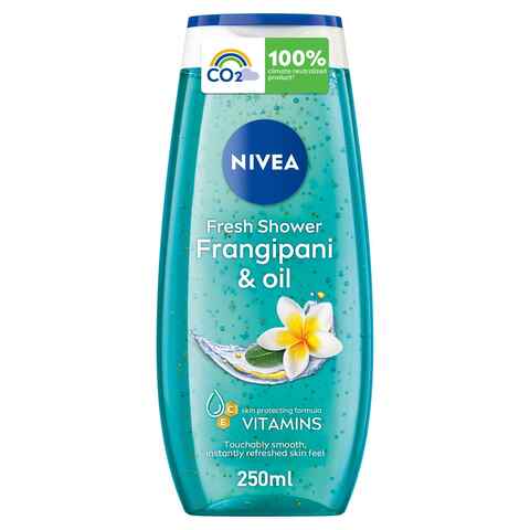 NIVEA Shower Gel Body Wash Frangipani and Oil Caring Oil Pearls Frangipani Scent 250ml
