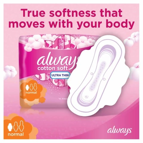 Always Breathable Soft Maxi Thick, Night Sanitary Pads, 48 Pads