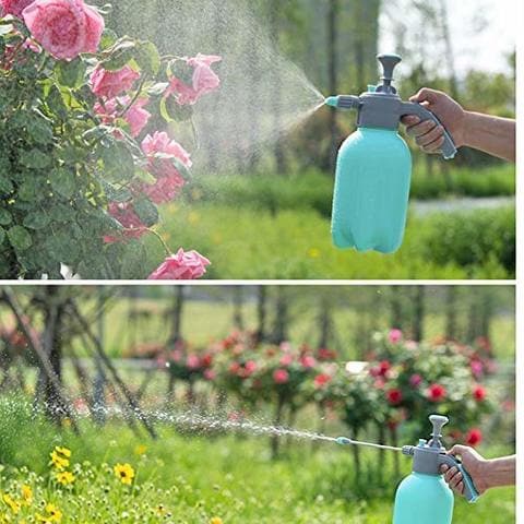 Aiwanto - 2L Pneumatic Watering Pot, Manual Pressure Spray Kettle, Water Bottle with Two Spray Modes, Household Indoor and Outdoor Gardening Tools Flower Plant Watering Can (Blue)