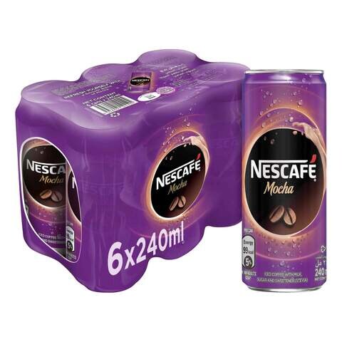 Nescafe Mocha Chilled Coffee 240ml Pack of 6