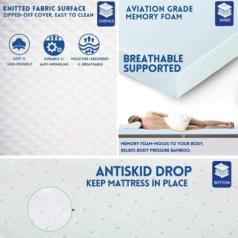 Single memory deals foam mattress topper