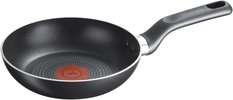 TEFAL Super Cook Non-Stick Easy Clean 22 cm Fry Pan, Black, Aluminum,