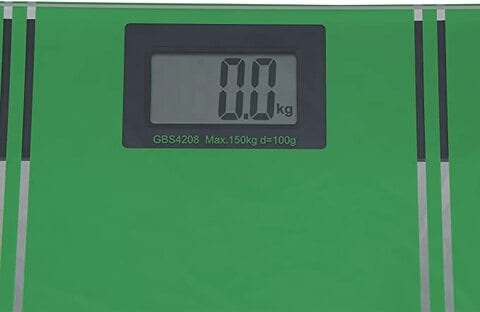 Geepas Digital Personal Scales - Easy Read Display, Large Platform For More Foot Room, Step-On For Instant Weight Reading, Max Capacity 150 Kg | 6mm Tempered Glass, Auto Off &amp; Zero | 2 Years Warranty