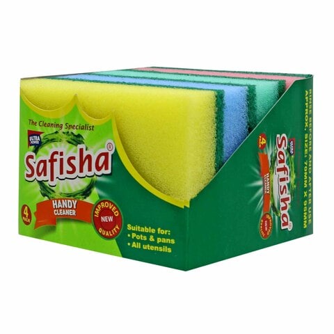 Buy Safisha Handy Sponge Cleaner 4 pcs Online - Carrefour Kenya