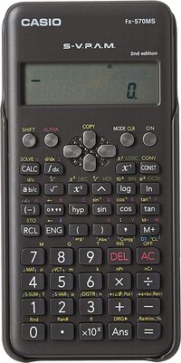 Casio Fx-570Ms 2Nd Edition Scientific Calculator With 2-Line Display, Fx 570 Ms
