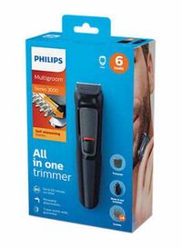 Philips Multigroom Series 3000 Hair Trimmer With Accessory Set Black