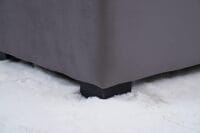 PAN Home Home Furnishings Emirates Gigastorage Bench Velvet Grey