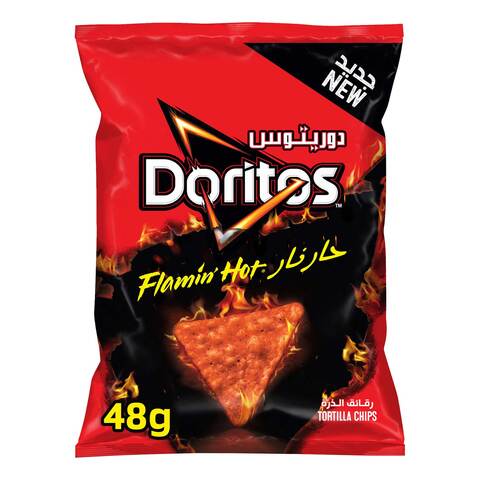 Doritos flaming hot chips 48 g