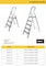 STANLEY Step Ladder, 3 Steps Aluminum Ladder with Non-Slip Rubber Edge Guards &amp; 150 KG Loading Capacity - EN131 Approved