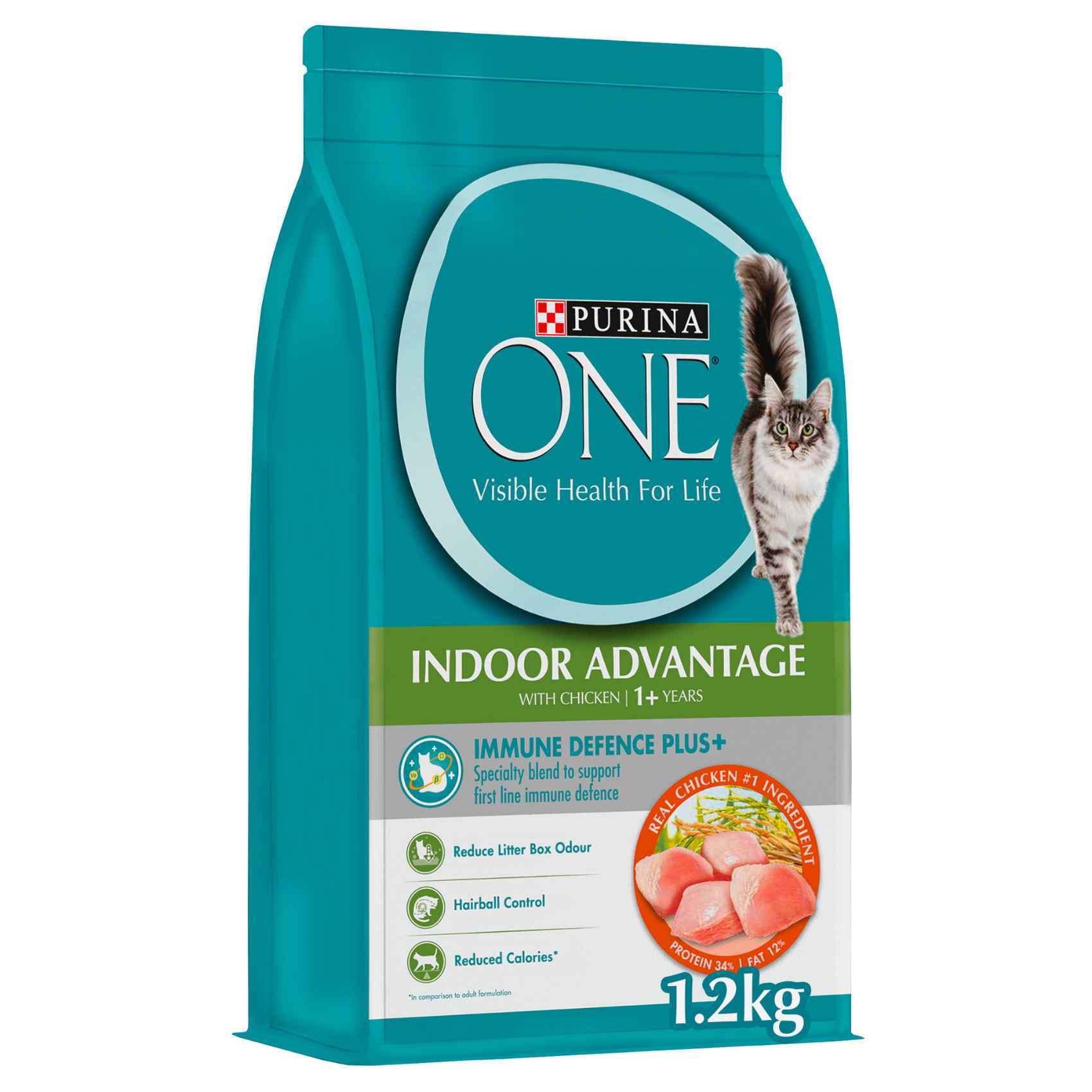 Purina One Healthy Adult Dry Cat Food With Salmon And Tuna 2.7kg