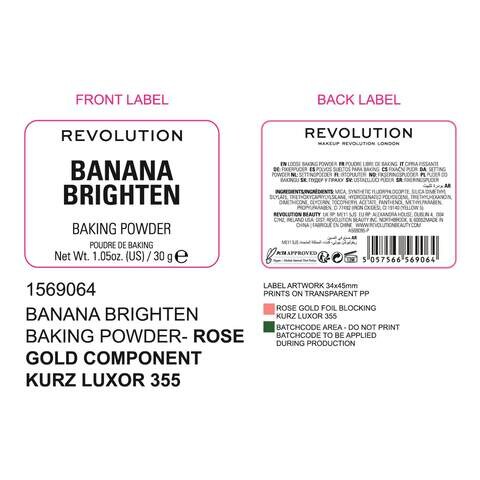 Revolution Banana Brighten Baking Powder Beige 30g