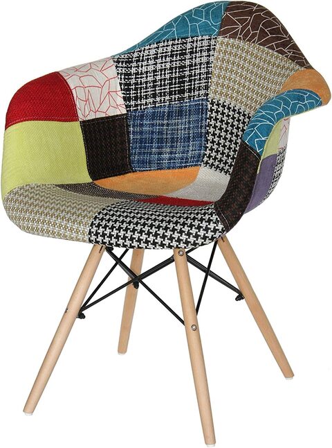 Multi colored deals upholstered dining chairs