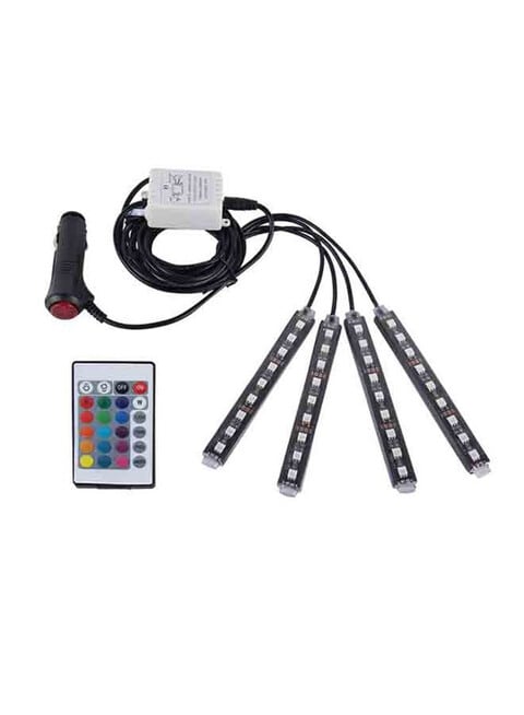 Buy Generic 4-In-1 4.5W 36 SMD-5050-LEDs RGB Car Interior Floor Decoration  Atmosphere Colorful Neon Light Lamp With Wireless Remote Control Online -  Shop Automotive on Carrefour Saudi Arabia