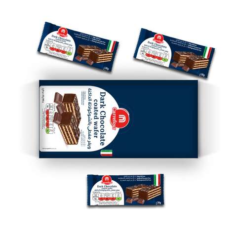 Carrefour Dark Chocolate Coated Wafer Filled With Cocoa Cream 38g Pack of 5