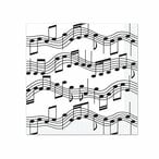 Buy Beistle Musical Notes Beverage Napkins, White/Black in UAE