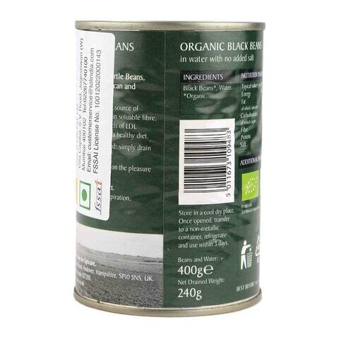 Epicure Organic Black Beans In Water 400g