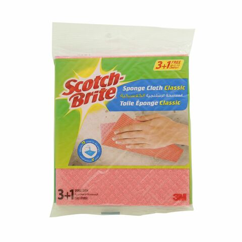 Scotch-Brite Sponge Cloth, 2-Count Pack of 6, Size: 12 Cloths