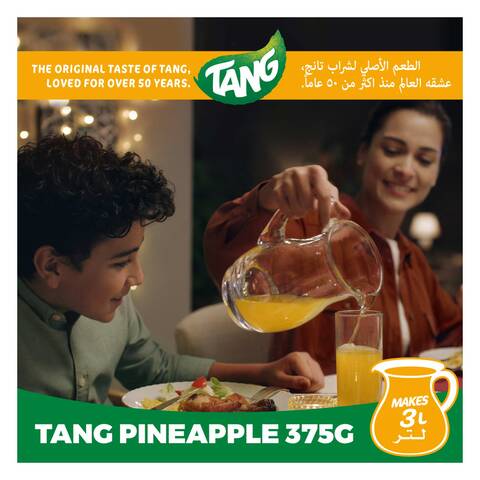 تانج مسحوق شراب الأناناس ظرف كبير يصنع 3 لتر، 375 جرام