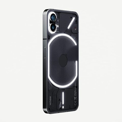 Nothing Phone 1, Glyph Interface, 50 MP dual camera, Nothing OS, 6.55&rdquo; 120Hz OLED display, Black, A063, Nothing Phone(1), 8GB RAM+128 GB STORAGE UAE VERSION (TDRA) WITH 1 YEAR WARRANTY