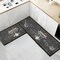 2 PCS Set Large Kitchen Mats With Crystal Velvet Material Absorbant Thick Nonslip Washable Area Rugs For Kitchen Floor Indoor Outdoor Entry Carpet With Beautiful Design (50×80CM And 50×160CM)