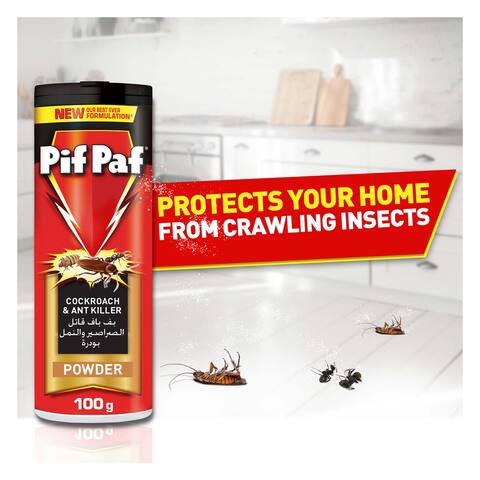 Pif Paf Cockroach &amp; Ant Killer | Kill &amp; Protect | Insect Killer Powder with Best Ever Formulation, 100 g | Pack of 3