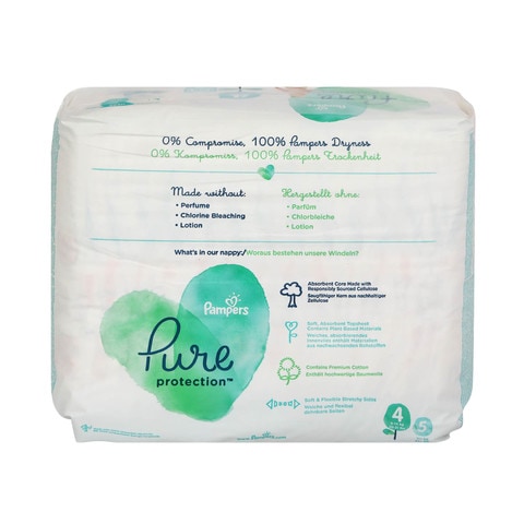 Pampers pure best sale size 4 diapers