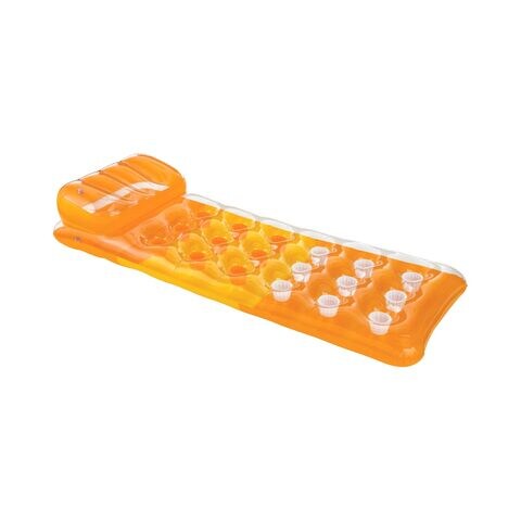 Intex 18-Pocket Fashion Lounge Pool Float Orange 74x28inch