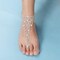 Pendant لمعلقات قلادة Wedding Barefoot Sandals Anklet Crystal Anklet with Rhinestone Toe Ring (Chain Length: 6&quot;-1 Pieces) Ladies Bracelet.
