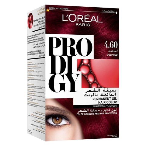 L&#39;Oreal  Paris Prodigy Ammonia Free Permanent Oil Hair Colour 4.60 Deep Red