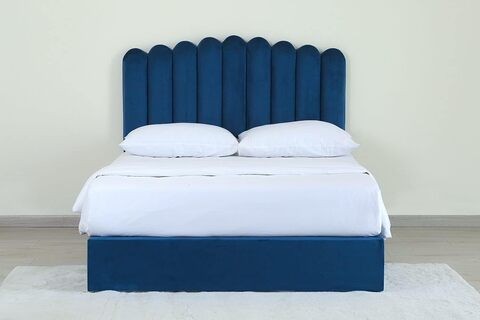 Blue twin bed deals frame